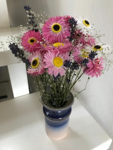 Getrockneter blumenstrauß - getrockneter,