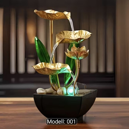 Led tischbrunnen lotus - led,