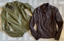 Damen Jacke Jacken Kunstleder