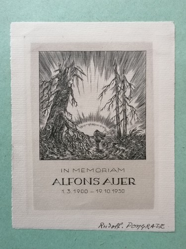 Exlibris rudolf pongratz für - exlibris,