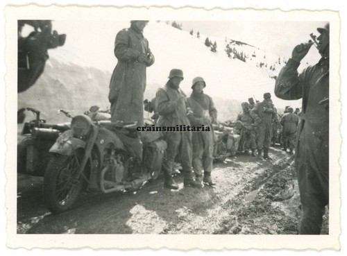 Orig foto heer - orig., kradmelder