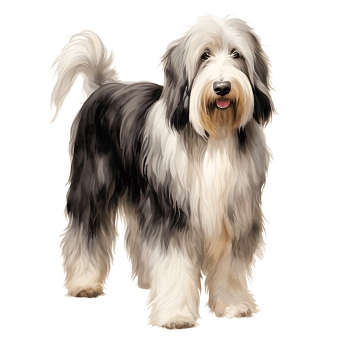 Sticker bearded collie - bearded,