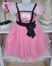 Mädchen PartyTüll Kleid Fee Kostüm Kombi Set Gr. 98 Schmetterlingsflügel Zaubers