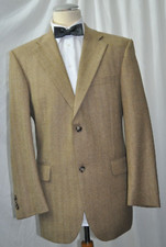 Ermenegildo ZEGNA SAKKO Gr.50 (M) Heritage, Edel dezentes Fishgrat Goldbraun