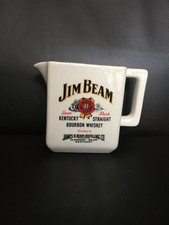 Jim Beam Whisky Karaffe Keramik Pitcher Wasserkrug Vintage Werbung PUB BAR
