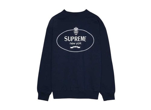 Supreme crest crewneck navy - crewneck,