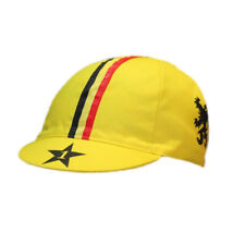 PRIMO LION OF FLANDERS VLAANDEREN RETRO VINTAGE FAHRRADMÜTZE KAPPE - gelb