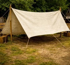 100 leinen reenactment tarp - leinen,