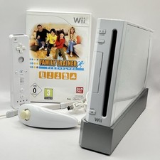 ⚡️ Nintendo Wii Konsole Weiß (RVL-001) Gamecube fähig Getestet Family Trainer