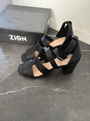 Zign sandalen schwarz leder - zign, gr