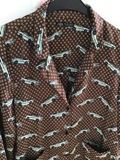 zara blusen jacke L Blumen