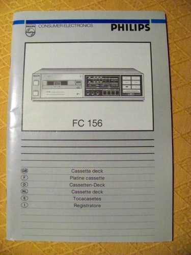 Philips 156 cassettendeck - philips,