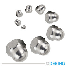 Hutmuttern Edelstahl A2 DIN