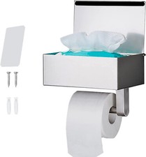 Toilettenpapierhalter Ohne Bohren SUS304 Edelstahl Silber Klopapierhalter (4.43)