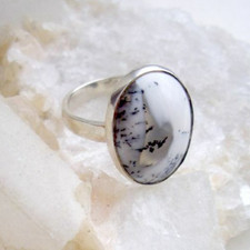 Ring Dendriten Opal, 925er
