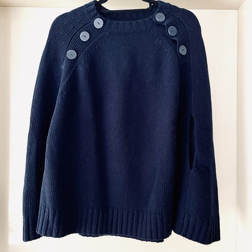 Bloom cape wolle dunkelblau - cape,