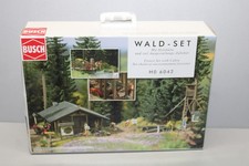 Busch 6042 Wald- Set mit Holzhütte Spur H0 OVP