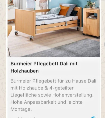 Elektr pflegebett burmeier - pflegebett,