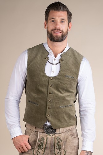 Herren cordweste olivgrün - herren,
