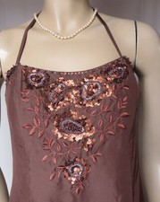Seidenkleid 38 braun Hochzeit