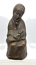 26909 bronzefigur maria mit - bronzefigur,