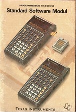 Texas Instruments "TI-58(58C, 59)" / Handbuch "Standard Software Modul"