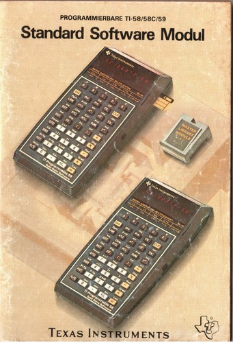 Texas instruments 58 - texas, "ti-58(58c