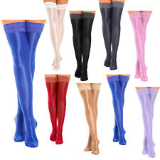 DE Damen Öl Glossy Strümpfe Wetlook Overknee Strumpfhose Lange Socken Clubwear