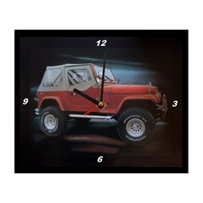 Mega Bild mit Wanduhr  " Jeep