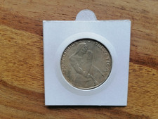 SCHWEIZ: 5 Franken 1939 " Laupen ", 835 SILBER, 15 g selten VZ +