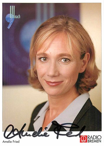 Amelie fried autogrammkarte - amelie,