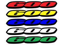 2 x 600 ccm DECAL Suzuki GSX-R