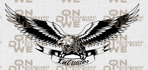 Aufkleber adler intruder - "adler, intruder"