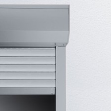 Pvc vorbaurolladen eckig auf - eckig,