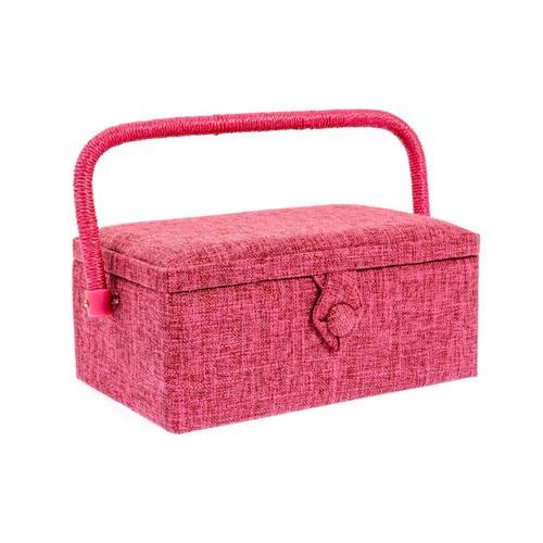 Nähkorb kästchen pink - nähkorb-kästchen,