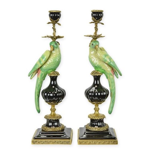 Porzellan bronze kandelaber - bronze,