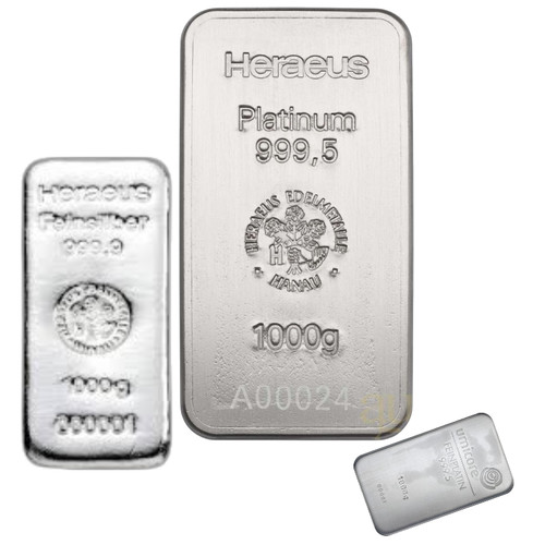Platinbarren 1kg 1000g 999,5