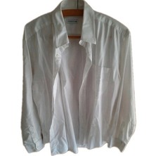 Cerruti 1881 Herren Hemd 90s Weiß Vintage Italienisch Luxus 41 16 Langarm