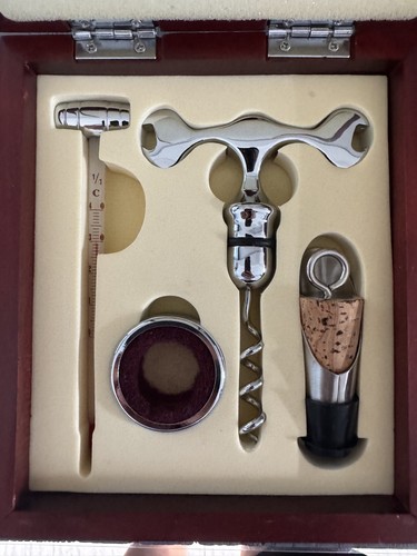 Wein zubehör holzbox dekanter - wein,
