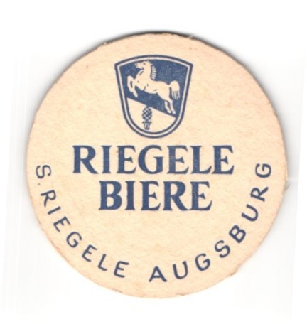 Bierdeckel augsburg brauerei - bierdeckel, augsburg,