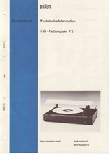 Service Manual-Anleitung für Braun P 2