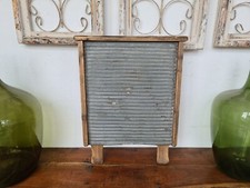 A4251 Altes Waschbrett | wash board | Zink & Holz | um 1920 | TOP