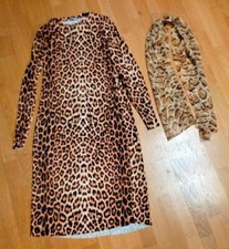 ? Karneval + Fasching: ? LEOPARDEN-Kostüm Damenkleid S 36 + Schal AnimalPrint