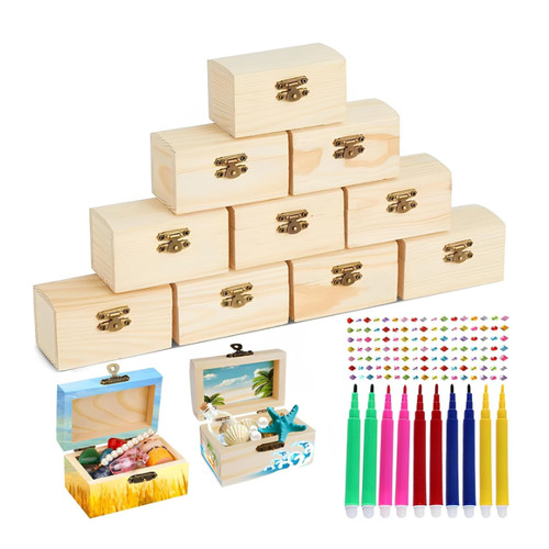 Mini schatztruhe holzbastelset - mini,