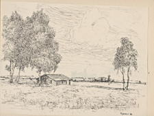 Sehr schöne Konrad Sommer Federzeichnung