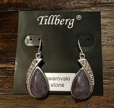 Ohrhänger Amethyst , Kristall Rosa, Tillberg,  Neu