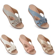 Damen Orthopädische Slipper Hausschuhe Sandalen Schlappen Pantoletten Sommer Neu