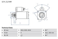BOSCH Anlasser Starter 0 986