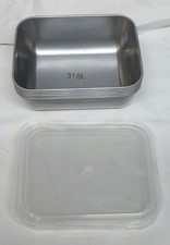 Edelstahl 316L  Gefrierbox  Frischhaltebox  ca. 50x110x130 mm  Art. Nr. N 57