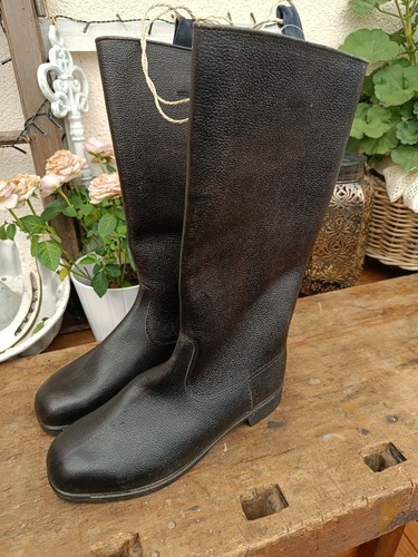 Ddr nva paar stiefel - paar, genarbtes